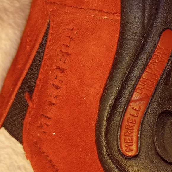 Merrell Womens Jungle Moc Sunset Red Suede Slip On Shoes - Size 7 - Picture 2 of 8